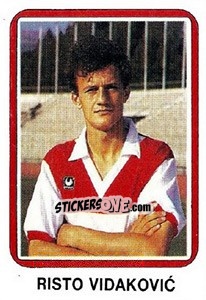 Sticker Risto Vidakovic - Fudbal 1990-1991 n. 307 - Decje Novine