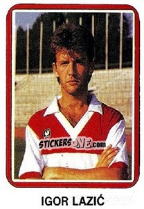 Sticker Igor Lazic - Fudbal 1990-1991 n. 308 - Decje Novine