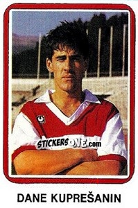 Sticker Dane Kuprešanin - Fudbal 1990-1991 n. 312 - Decje Novine