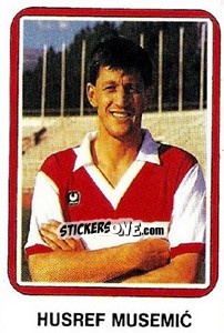 Sticker Husref Musemic - Fudbal 1990-1991 n. 313 - Decje Novine