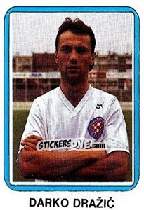 Sticker Darko Dražic - Fudbal 1990-1991 n. 322 - Decje Novine