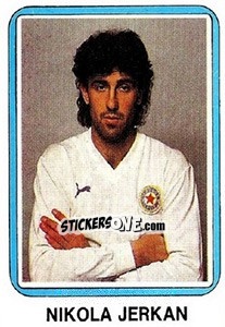 Sticker Nikola Jerkan - Fudbal 1990-1991 n. 324 - Decje Novine