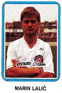 Sticker Marin Lalic - Fudbal 1990-1991 n. 328 - Decje Novine