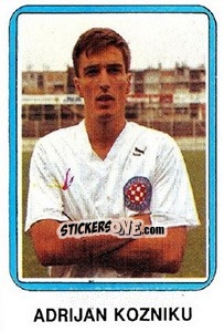 Sticker Ardian Kozniku - Fudbal 1990-1991 n. 331 - Decje Novine
