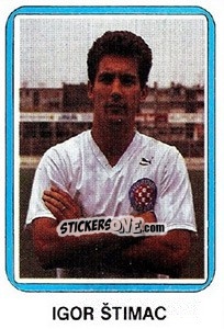 Sticker Igor Štimac - Fudbal 1990-1991 n. 332 - Decje Novine