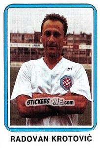 Sticker Radovan Krstovic - Fudbal 1990-1991 n. 335 - Decje Novine