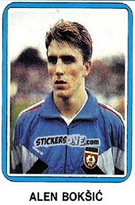 Sticker Alen Bokšic - Fudbal 1990-1991 n. 337 - Decje Novine