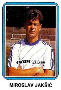 Sticker MiroslavJakšic - Fudbal 1990-1991 n. 345 - Decje Novine