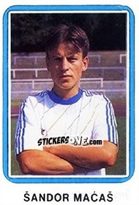 Sticker Sandor Macaš - Fudbal 1990-1991 n. 346 - Decje Novine