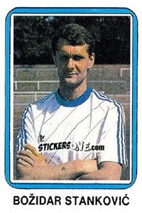 Sticker Božidar Stankovic - Fudbal 1990-1991 n. 348 - Decje Novine