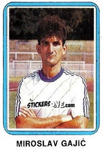 Sticker Miroslav Gajic - Fudbal 1990-1991 n. 351 - Decje Novine