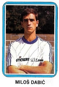Sticker Miloš Dabic - Fudbal 1990-1991 n. 352 - Decje Novine