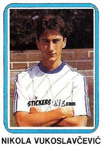 Sticker Nikola Vukoslavcevic - Fudbal 1990-1991 n. 355 - Decje Novine