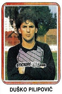 Figurina Duško Pilipovic - Fudbal 1990-1991 n. 363 - Decje Novine