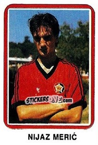 Figurina Nijaz Meric - Fudbal 1990-1991 n. 370 - Decje Novine