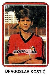 Figurina Dragoslav Kostic - Fudbal 1990-1991 n. 371 - Decje Novine