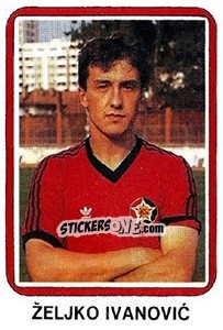 Figurina Željko Ivanovic - Fudbal 1990-1991 n. 375 - Decje Novine