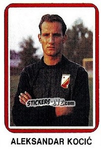 Sticker Aleksandar Kocic - Fudbal 1990-1991 n. 384 - Decje Novine