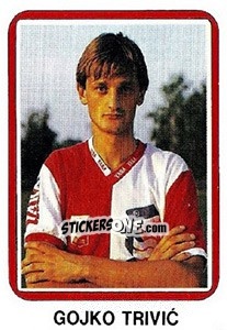 Sticker Gojko Trivic - Fudbal 1990-1991 n. 385 - Decje Novine