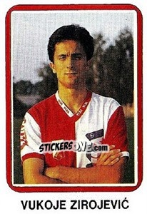 Sticker Vukoje Zirojevic - Fudbal 1990-1991 n. 386 - Decje Novine