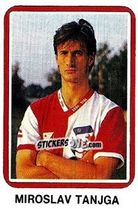 Sticker Miroslav Tanjga - Fudbal 1990-1991 n. 388 - Decje Novine
