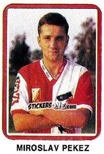 Sticker Miroslav Pekez - Fudbal 1990-1991 n. 390 - Decje Novine