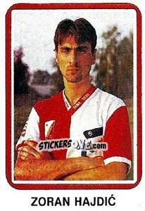 Sticker Zoran Hajdic - Fudbal 1990-1991 n. 391 - Decje Novine