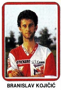 Sticker Branislav Kojicic - Fudbal 1990-1991 n. 392 - Decje Novine