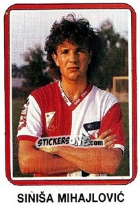 Sticker Siniša Mihajlovic - Fudbal 1990-1991 n. 394 - Decje Novine