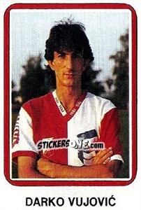 Sticker Darko Vujovic - Fudbal 1990-1991 n. 395 - Decje Novine
