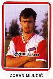Sticker Zoran Mijucic - Fudbal 1990-1991 n. 396 - Decje Novine