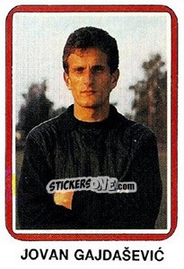 Sticker Jovan Gajdašević - Fudbal 1990-1991 n. 399 - Decje Novine