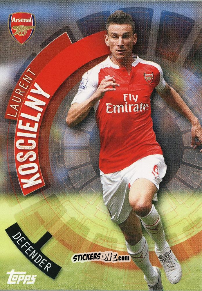 Figurina Laurent Koscielny - Premier Club 2015-2016 n. 10 - Topps