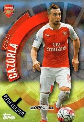 Cromo Santi Cazorla - Premier Club 2015-2016 n. 13 - Topps