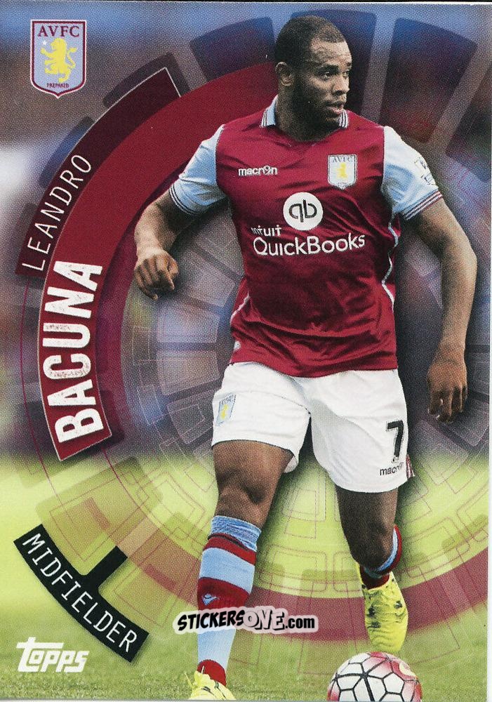 Figurina Leandro Bacuna - Premier Club 2015-2016 n. 20 - Topps