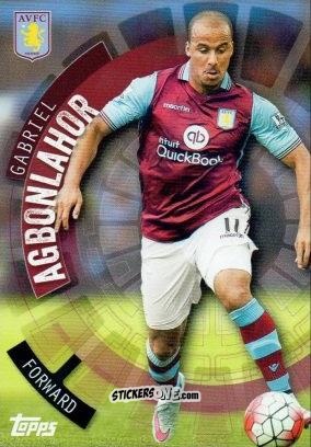 Figurina Gabriel Agbonlahor - Premier Club 2015-2016 n. 22 - Topps