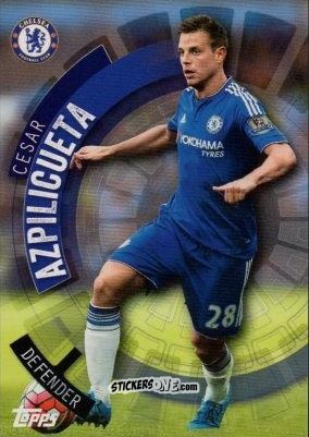 Cromo Cesar Azpilicueta - Premier Club 2015-2016 n. 24 - Topps
