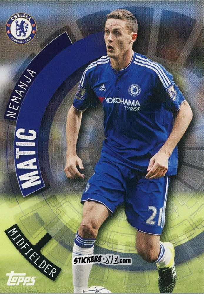 Cromo Nemanja Matic - Premier Club 2015-2016 n. 27 - Topps