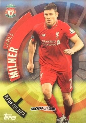 Sticker James Milner - Premier Club 2015-2016 n. 57 - Topps