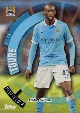 Figurina Yaya Toure - Premier Club 2015-2016 n. 63 - Topps