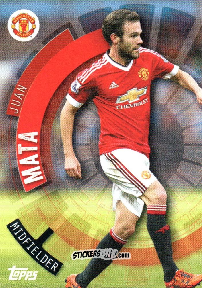 Cromo Juan Mata - Premier Club 2015-2016 n. 73 - Topps