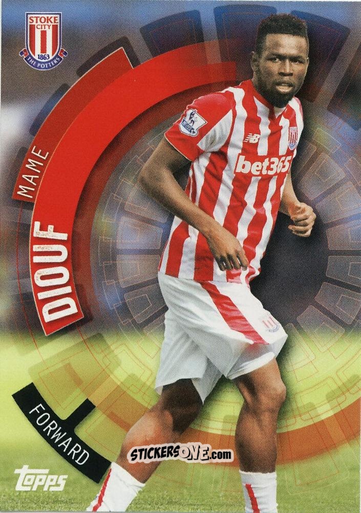 Sticker Mame Diouf - Premier Club 2015-2016 n. 105 - Topps