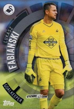 Sticker Lukasz Fabianksi - Premier Club 2015-2016 n. 114 - Topps