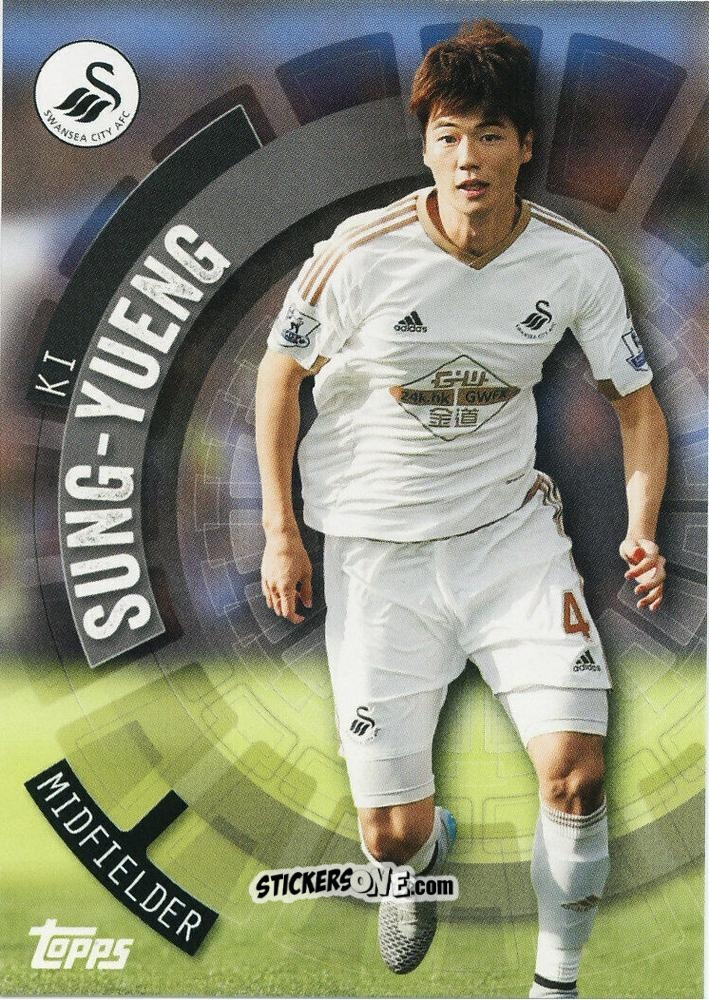 Sticker Ki Sung-Yueng - Premier Club 2015-2016 n. 117 - Topps