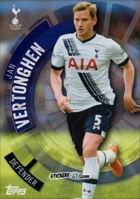 Sticker Jan Vertonghen - Premier Club 2015-2016 n. 122 - Topps