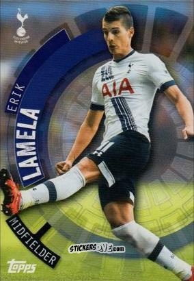 Cromo Erik Lamela - Premier Club 2015-2016 n. 125 - Topps