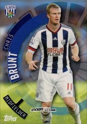 Sticker Chris Brunt - Premier Club 2015-2016 n. 140 - Topps
