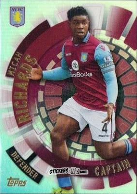 Sticker Micah Richards - Premier Club 2015-2016 n. 153 - Topps
