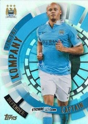 Figurina Vincent Kompany - Premier Club 2015-2016 n. 159 - Topps