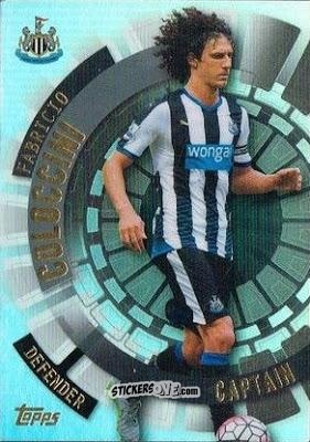 Figurina Fabricio Coloccini - Premier Club 2015-2016 n. 161 - Topps